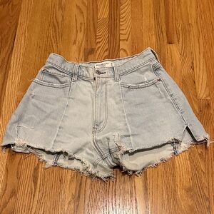 Abercrombie & Fitch Light Blue Jean Shorts
